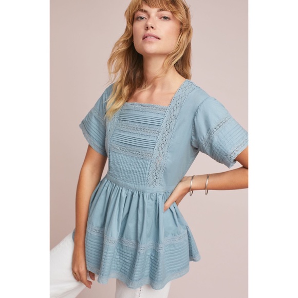 Anthropologie Tops - Anthro English Factory Cleo Lace Trimmed Top